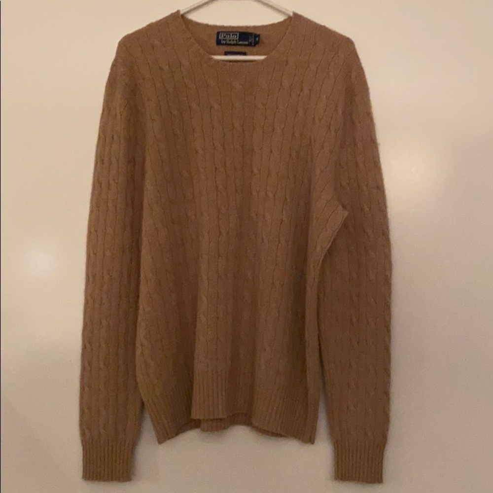 Polo by Ralph Lauren CASHMERE CableKnit Sweater XL